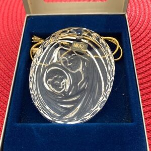 Mikasa “Madonna and Child” Glass Ornament